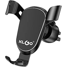 Car Phone Holder Mount, Air Vent Hands Free Clip Cradle Universal for Cellphone, Gravity Auto Lock and Thick Case, Compatible with All iPhone Android Gray