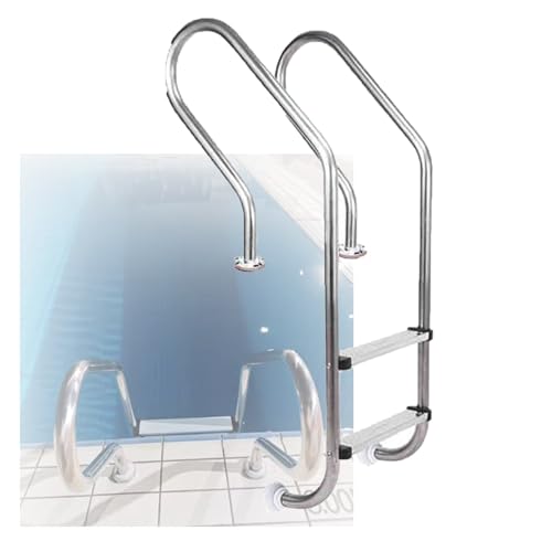 Escalera para piscina de 2 pasos acero inoxidable miniatura 1