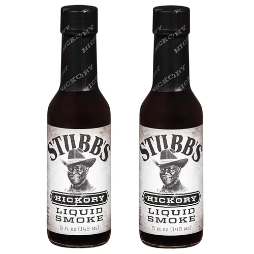 Stubbs - Liquid Smoke Hickory - Salsa con Aroma de Humo para Carnes, Asados y Barbacoas - Pack Laborawi (2 x 148ml)