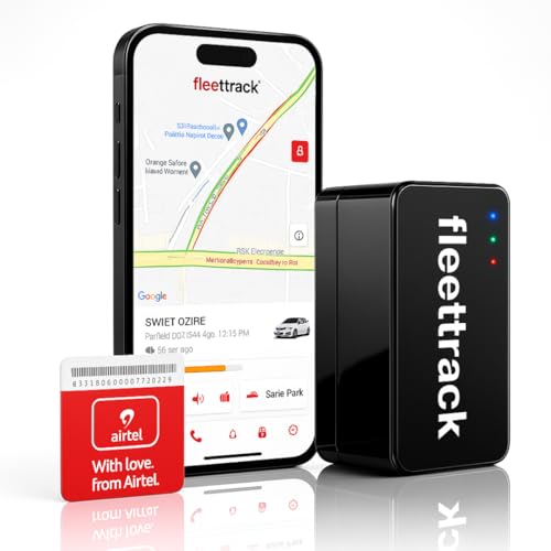 Image of Fleettrack Ultra Wireless GPS Tracker (with 1-Month 4G SIM) | 10000mAh Battery | Strong Magnetic Mount | Real-Time GPS Tracking for Bikes, Cars, Luggage & Valuables | Voice Monitoring Support