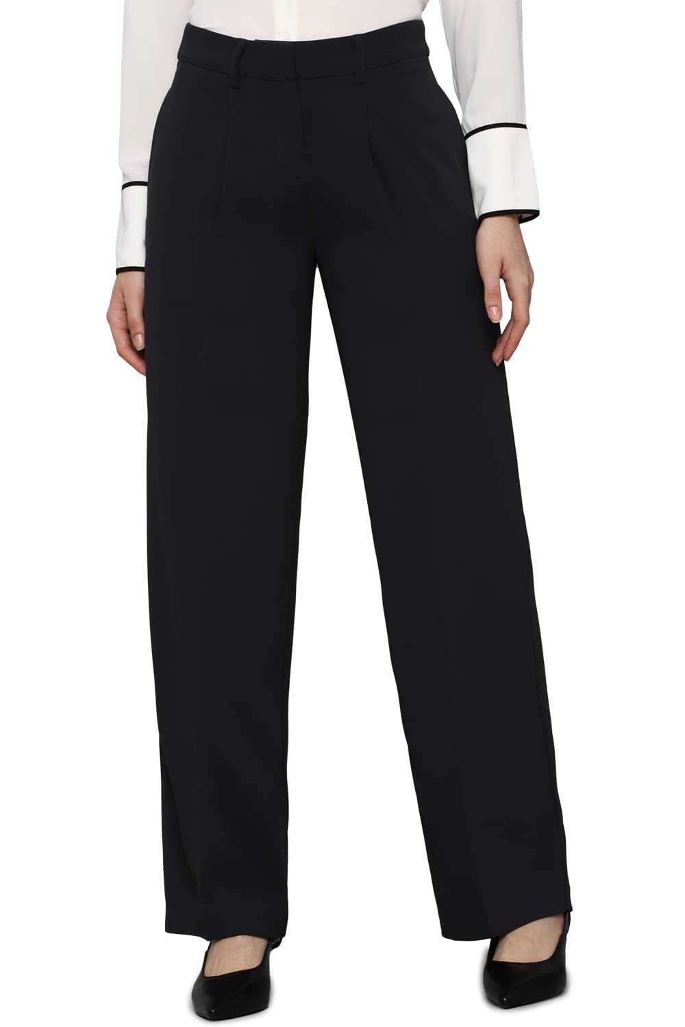 allen solly Women's Regular Fit Mid Rise Pants-picture-21