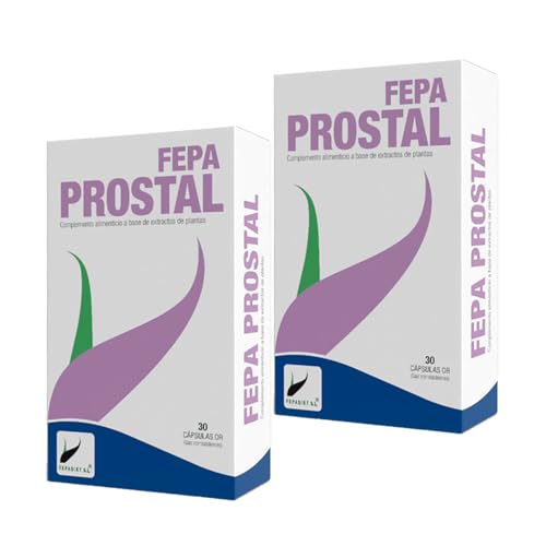 FEPA-PROSTAL | Suplemento Alimenticio para Próstata y Tracto Urinario a base de Sabal, Prunus Africana, Calabaza y Zinc | Sin Gluten y Sin Lactosa | Cápsulas (2)