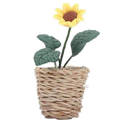 EVGATSAUTO Usine de Maison de poupée, exécution exquise Fleur Miniature de Maison de poupée pour Le décor de Maison de poupée Cover