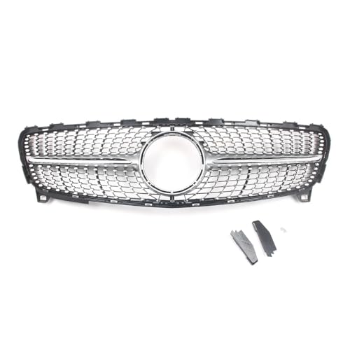 �t�����g�o���p�[ �ɓK������ A�N���XW176 2016-2018 A180 A200 A45 �ɓK������ AMG�t�����g�_�C�������h�O�����p(Sliver)