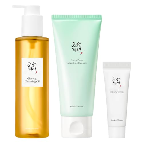 Image of Beauty of Joseon Double Cleansing Duo With Glass Skin Moisturizer Gift | Daily Korean Skincare Face Cleansers for All Skin Types, Gentle Gel Cleanser and Lightweight Cleansing Oil 210 ml, 100 ml