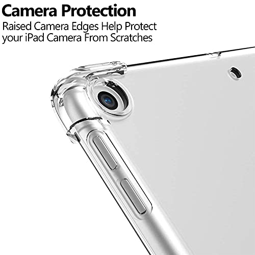 Image of iPad PRO 10.5 Inch 2017 Air 10.5 3rd Generation 2019 [ Air 3 ] A1701 A2152 A2123 MQF12HN /A MQEY2HN /A MQF22HN /A MQF02HN /A Air Cushion Corner Cover with Soft Silicone Clear Back - Transparent