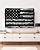 LBCASA American Flag Outdoor TV Cover 40 to 43 Inch Weatherproof, Camouflage Black Stripes 600D Oxford TV Covers with Zipper, Vintage US Flag Outside Flat TV Screen Protector Size 40"W x 25"H x 4.5"D