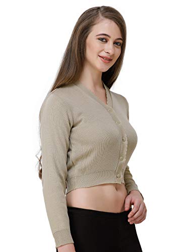 Image of Women Winter Wear V-Neck Full Sleeves Regular Fit Woollen Blouse