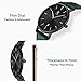 BEN NEVIS Watch, Mens Watch,Minimalist Fashion Simple Wrist Watch Analog Date with Leather Strap Orange Blue