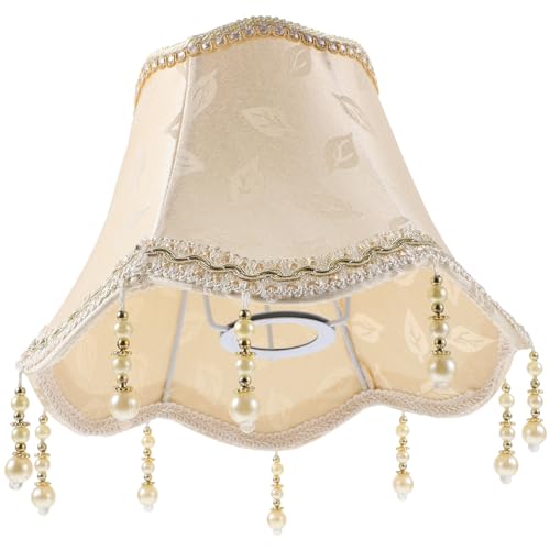 ibasenice Lampenschirm Retro Vintage Stehlampe Retro Stoff - Für Tischlampe Makramee-Lampenschirmabdeckung Tischlichtabdeckung Lampenabdeckung Lampenschirm Lampenschirme
