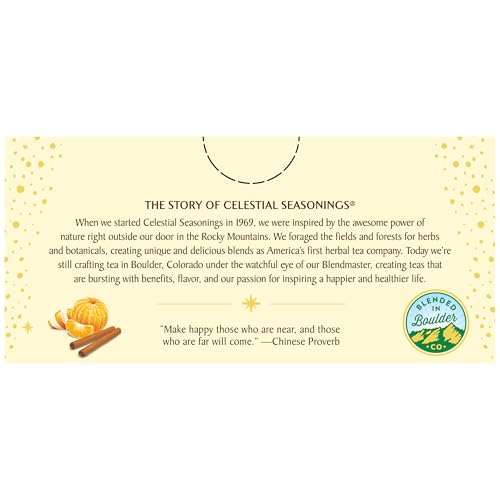 Celestial Seasonings Herbal Tea, Mandarin Orange Spice, 20 Count (Pack of 6) (Packaging May Vary)