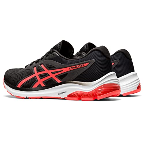 ASICS Women's Gel-Pulse 12 Running Shoes, 6, Black/Flash Coral3