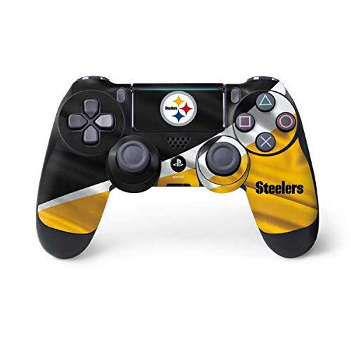 Skinit Decal Gaming Skin Compatible with PS4 Pro/Slim Controller - Officially Licensed NFL Pittsburgh Steelers Design
