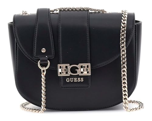 Sac à épaule GUESS Jane Convertible Xbody Flap Black noir pour femme