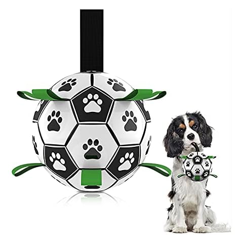 XhuangTech Dog Toys,Interactive Dog Football Toys with Grab Tabs, Durable Dog Balls for Small Medium Large Dog Water Toy Indoor & Outdoor Cover