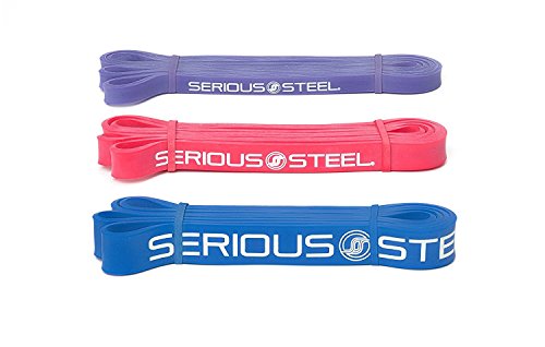 Serious Steel Fitness 41" Natural Latex Pull-Up Bands (3-pack)