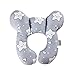 Oreiller de voyage pour bébé en forme de U - Support de tête et de cou pour siège auto, Étoile grise et blanche, taille unique