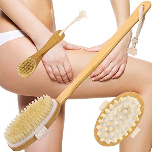 DryBrushing Doucheset |3 in 1 Borstels | Houten Drybrush Badset met Badborstel Lichaam Borstel en Gezichtsreiniger… - Image 5