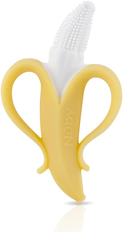 Nuby Massageador Dental Banana Amarelo