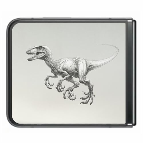 ClearView �T���X�� Galaxy Z Flip5�p �v�����g �w�� �ی� �t�B���� ���{�� �����V���[�Y ���F���L���v�g�� velociraptor