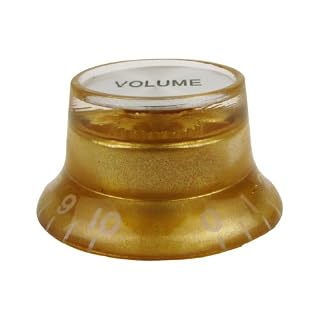 Musiclily Bouton de Potentiomètre Hat Doré, Boutons de Volume, Boutons de contrôle pour Gibson Les Paul Style de guitare… – Image 3
