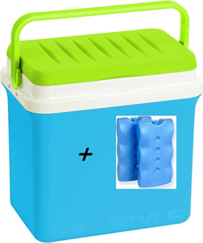 EuroStore07® Gio’Style FRIGORIFERO PASSIVO TERMICO FIESTA LT 25 + MATTONELLE GHIACCIO CHIMICO 2 X 400 gr