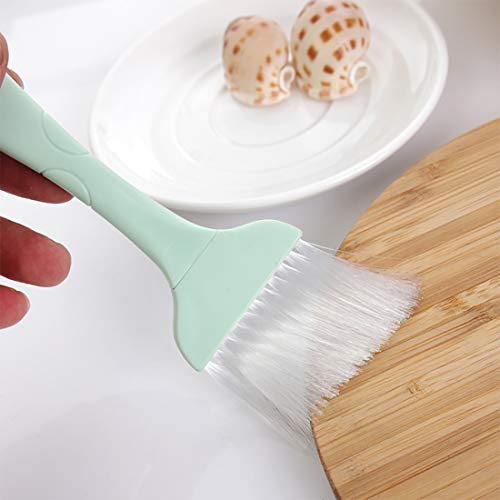 7.50" Length, Bristle 2" Width X 1.5" Height, Plastic Handle Pastry Brush With Nylon Bristles, Green #TOP1
