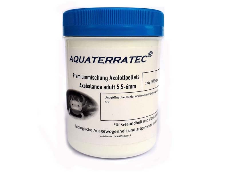Axobalance Axolotl Futter - 680g / 1000ml, 5,5-6 Mm Pellets Für Adulte Axolotl Ab 25 Cm