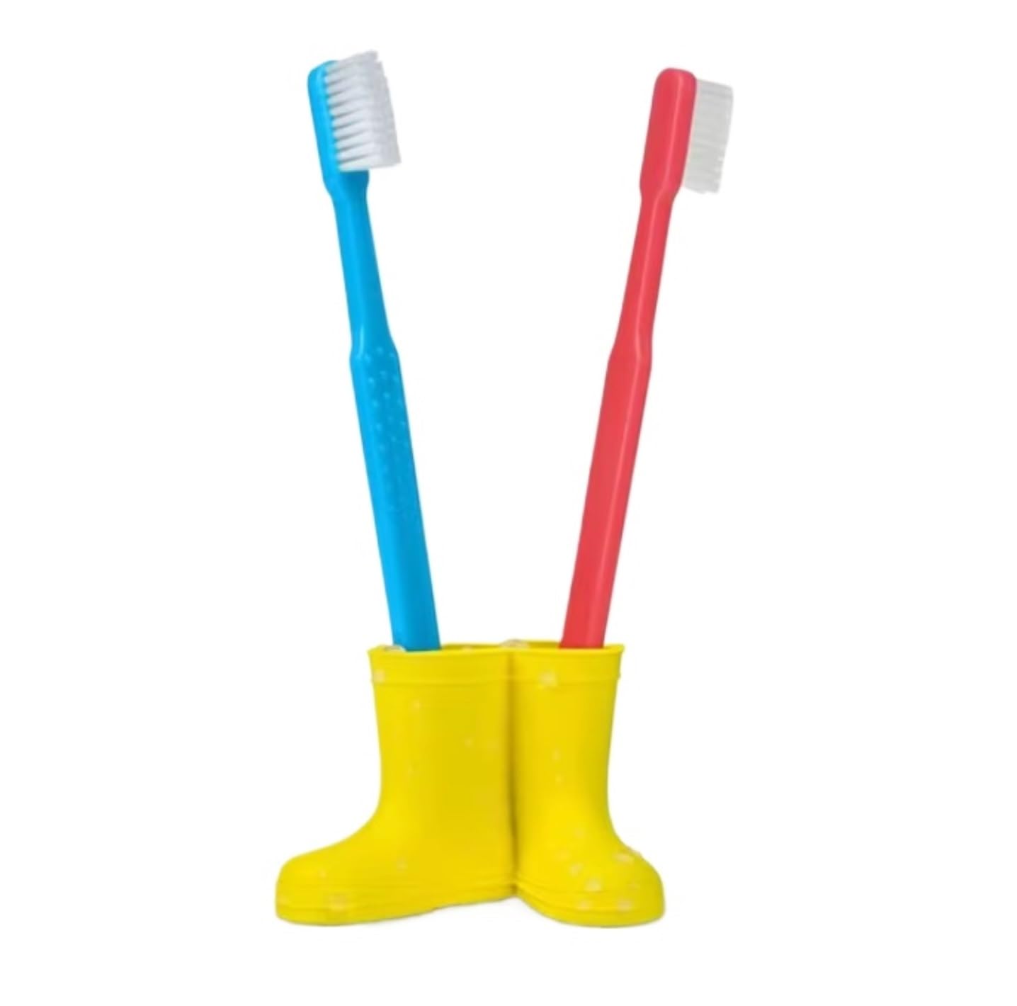 Bagno Porta Portaspazzolino for Stivali da Pioggia, Organizer Carino in Silicone for Accessorio Bagno Spazzolino Accessori(Yellow)
