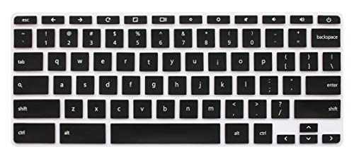 Protector de teclado compatible HP Chromebook 11 y 14 negro miniatura 1