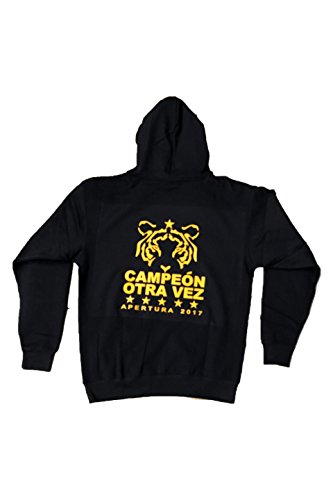 Tigres UANL 2017 Campeon Otra Vez Apertura Champions Hoodie Sweater (M, Black)2