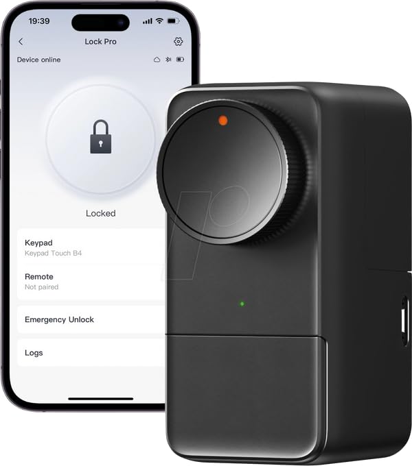 SwitchBot Smart Lock Pro elektronisches Türschloss schwarz