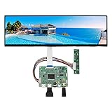 12.6 inch 1920x515 eDP IPS LCD Screen NV126B5M-N41 and 2Mini HDMI Micro USB LCD Controller Board,for DIY CPU GPU PC Computer Monitor Case