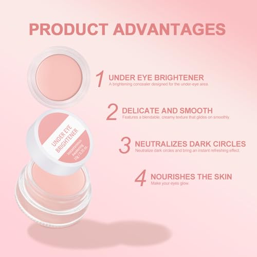 Under Eye Brightener - Instant Anti Age Eraser Eye Concealer - Completely Covers Dark Circles and Puffiness, Ultra Blendable Formula Concealer Beauty Products Full Coverage Makup - Korean Makeup - Image 3