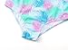 Dvenki Girls One Piece Colorful Leaves Cutout Swimsuits Big Kid Bathing Suit with Adjustable Straps Size 10