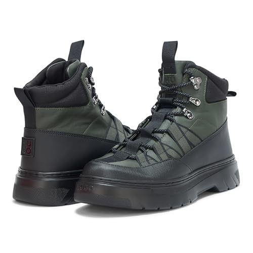 HUGO Women's High Top Hiking Style Lace Up Boot Fashion3