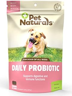 Pet Naturals Daily Probiotic for Dogs, Duck Flavor, 160 Bite Sized Chews - Vet Recommended Digestive and Immune Support Supplement