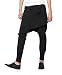 ELLAZHU Men Street Solid Inserts Pockets Harem Pencil Pants GYM109 Black