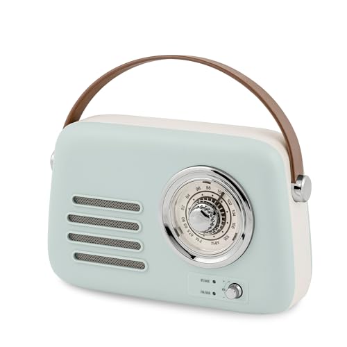 Reflex Active Retro Light Blue Bluetooth 3W Amplifier Radio Speaker