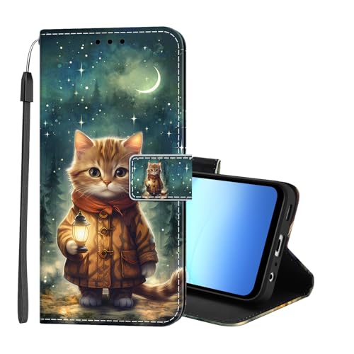 Lonrapa Coque pour Samsung Galaxy A17 5G Coloré Motif Etui Portefeuille Protection Housse en PU...