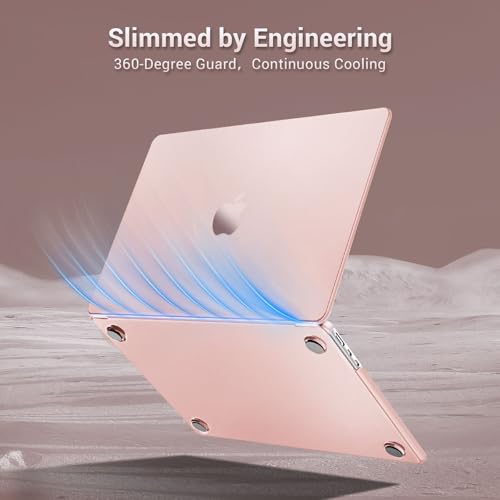 Image of MOSISO Compatible with MacBook Air 15 inch Case M5 M4 M3 M2, Peach Fuzz | Ultra Thin Hard Case,Precision Color & Anti-Fingerprint -Compatible with MacBook Air 15.3 inch A3241 A3114 A2941 2026-2023