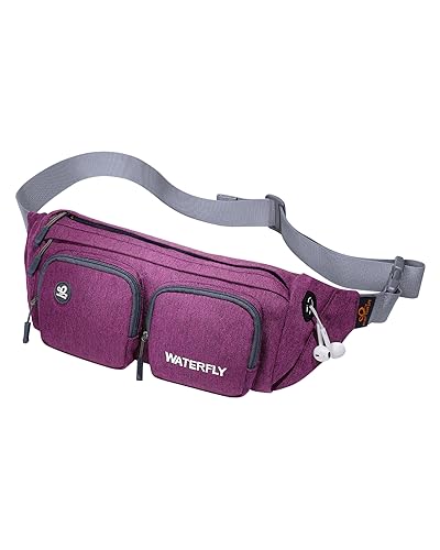 Sac banane de voyage violet Waterfly pour randonnée et running