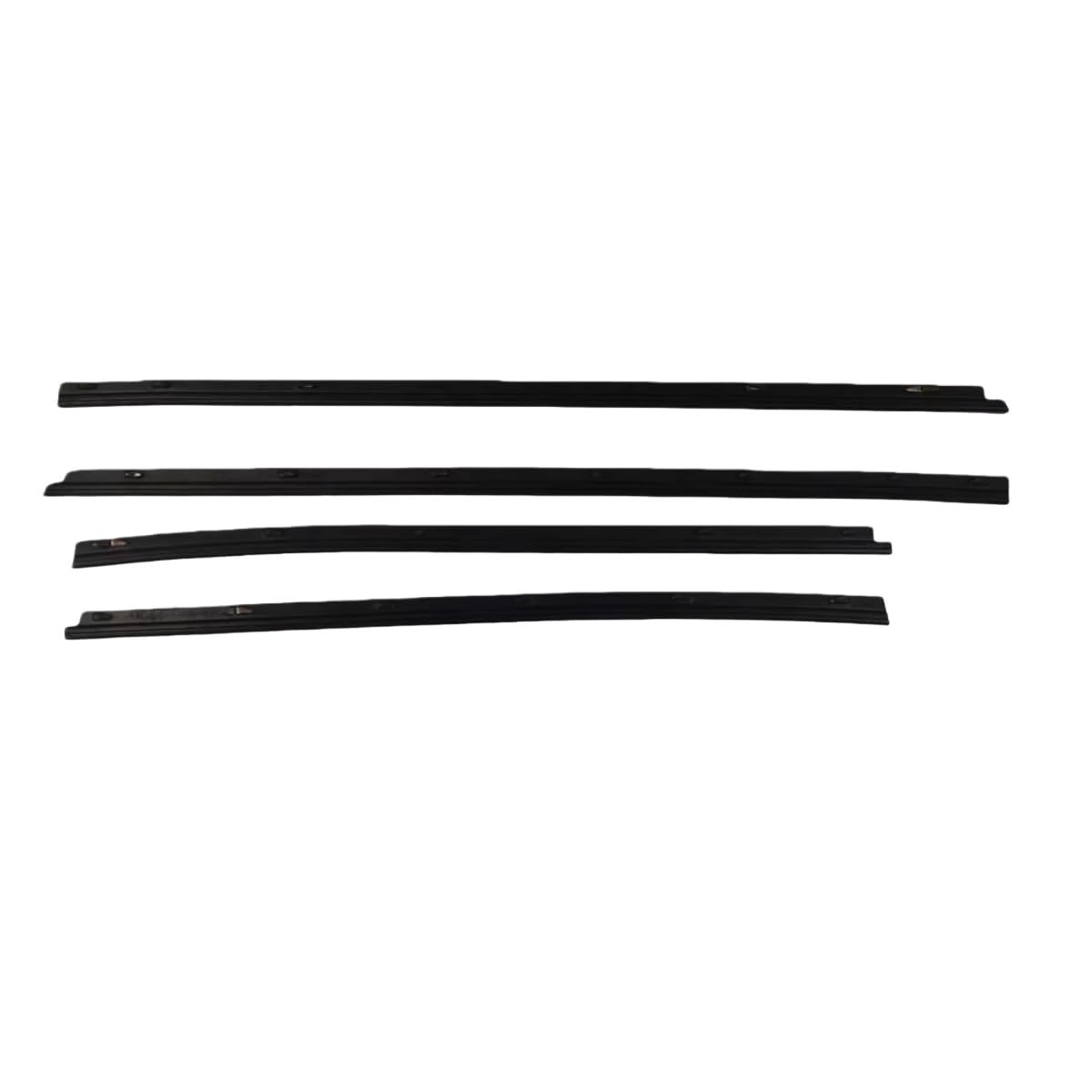 Car Window Weather Strip 4PCS Inner Window Rubber Weatherstrip Door Strip Sealing Belt Moulding Trim for Hilux for SR5 for Vigo for Revo for MK7 2005-2014