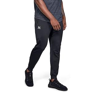 Under Armour Men’s Sportstyle Tricot Joggers , Black (001)/White , Large