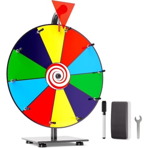 T-SIGN 12 Inch Heavy Duty Spinning Prize Wheel...