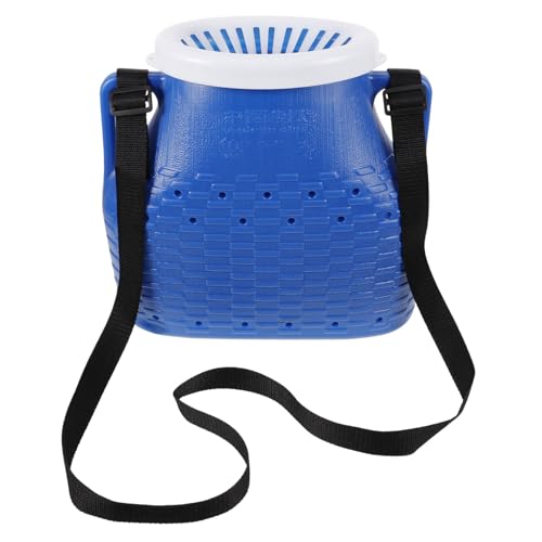 Abaodam Professional Multi Function Fish Basket Portable Shrimp Container with Strap Design for Caught Fish for Outdoor Fishing and Camping Activities