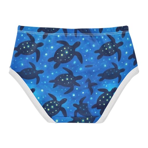 Joisal Sea Turtles Sketch Spots Blue Toddler Girls Underwear 2t Cotton Girl Panties Cute Pattern Kids Briefs Undies2