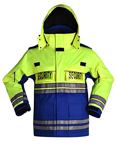 Image of First Class Men's High Visibility Waterproof Parka Jackets with Reflective Tape