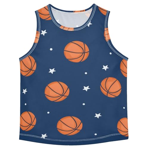 Boys' Tank Top Shirt Basketball Stars Pattern Sleeveless T-Shirts - Main Image