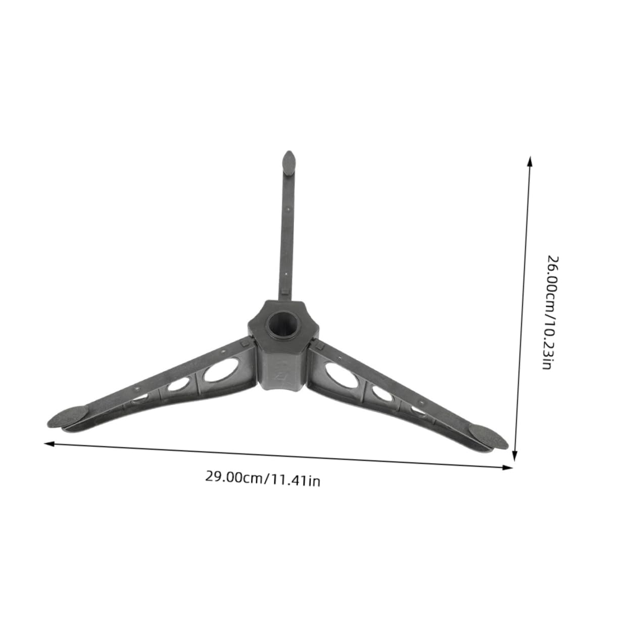 Cabilock 10pcs Base Christmas Christmas Stands Xmas Inflatable The Christmas Platform Mini Flocked Christmas Fake Christmas Ornaments Black